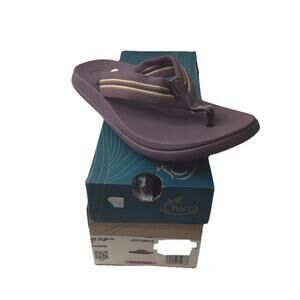 Chaco Womens Chillos Flip Flop Sandal Lightweight Sadie Sparrow Violet Size 8